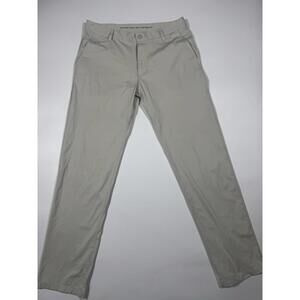 Rhone Performance Chino Pants Light Beige Stretch Slim Fit 33x32 READ